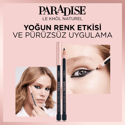 Loreal Paris Paradise Le Khol Göz Kalemi 101 Midnight Black Siyah Göz Kalemi - Melori