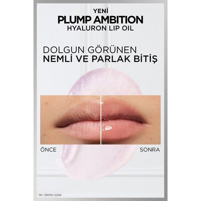 Loreal Paris Plump Ambition Hyaluron Lip Oil Besleyici ve Nemlendirici Dudak Parlatıcısı - 510 La Nuit Sparkle - Melori