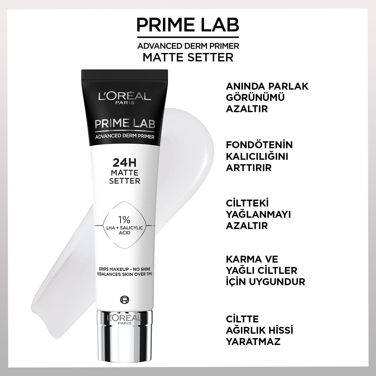 Loreal Paris Prime Lab Matte Setter Matlaştırıcı Salisilik Asit İçeren Primer - Melori