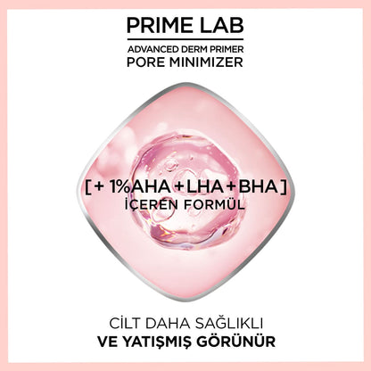 Loreal Paris Prime Lab Pore Minimizer Gözenek Küçültücü AHA ve BHA İçeren Primer - Melori