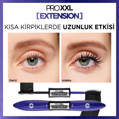 Loreal Paris Pro XXL Extension Çift Taraflı Maskara - Uzunluk Etkisi - Melori