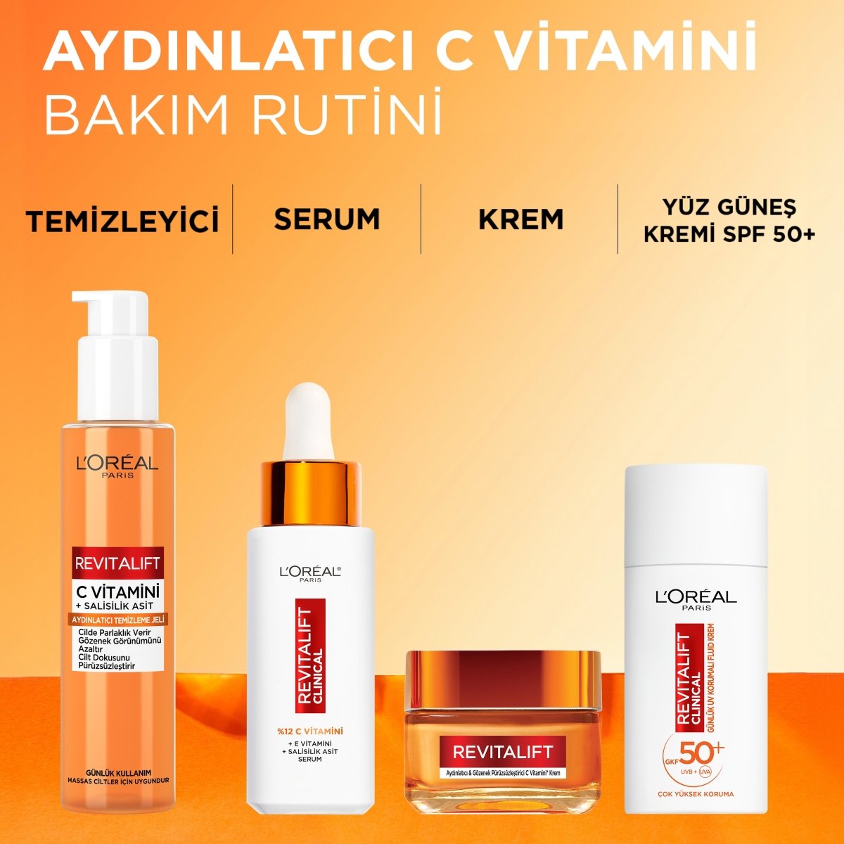 Loreal Paris Revitalift Clinical Aydınlatıcı &amp; Gözenek Pürüzsüzleştirici C Vitamini Krem - Melori