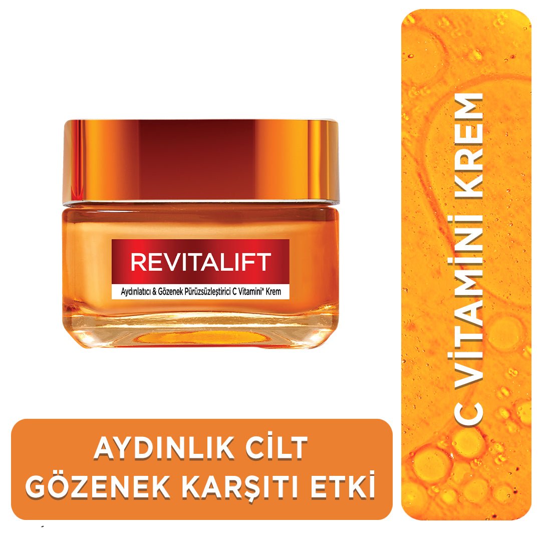 Loreal Paris Revitalift Clinical Aydınlatıcı &amp; Gözenek Pürüzsüzleştirici C Vitamini Krem - Melori