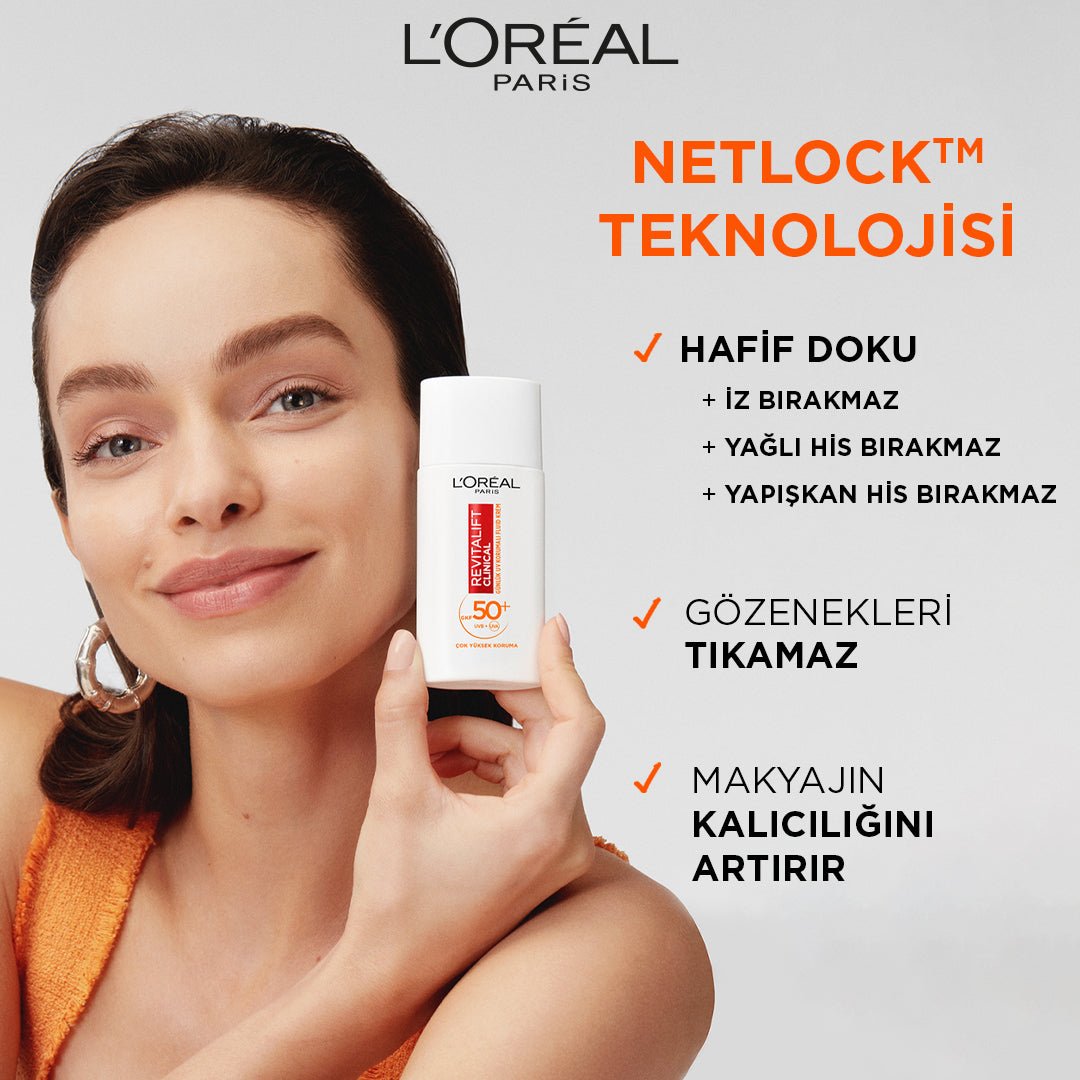 Loreal Paris Revitalift Clinical SPF 50+ Günlük Yüksek UV Korumalı Yüz Güneş Kremi 50ml - Melori