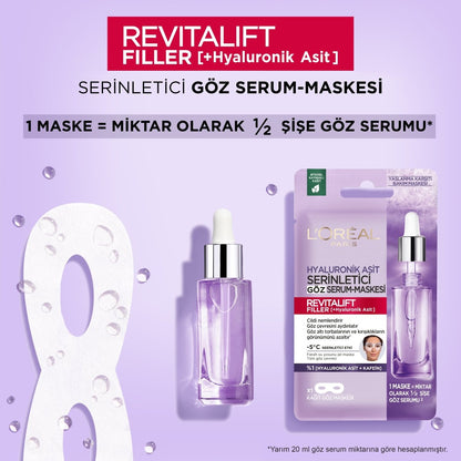 Loreal Paris Revitalift Filler Serinletici Göz Serum - Maskesi - Melori
