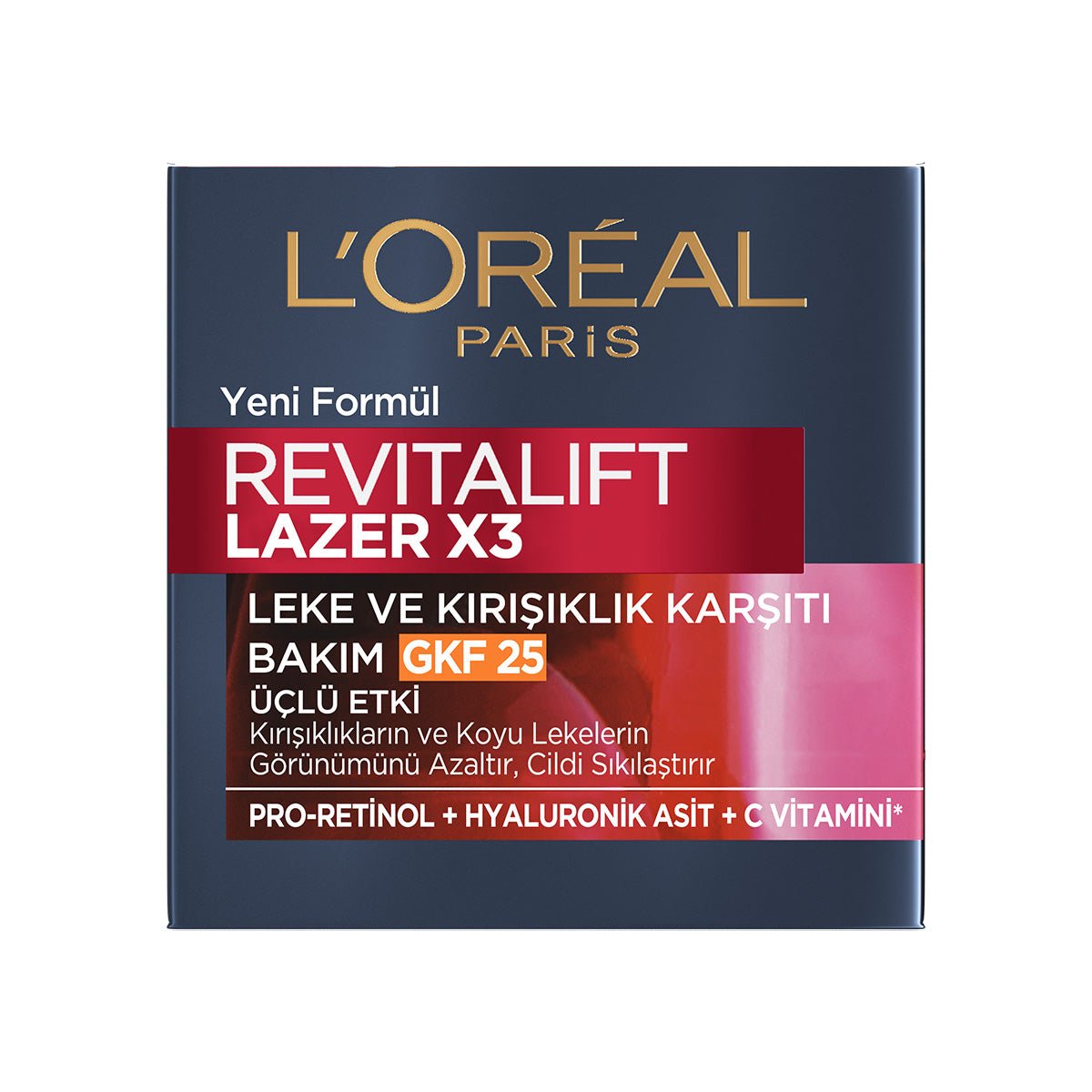 Loreal Paris Revitalift Lazer X3 Leke ve Yaşlanma Karşıtı Bakım GKF25 - Melori