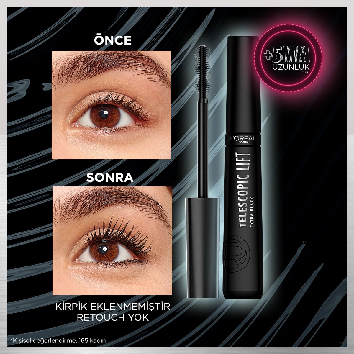 Loreal Paris Telescopic Lift Extra Black Maskara - Melori