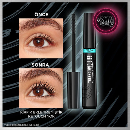 Loreal Paris Telescopic Lift Suya Dayanıklı Maskara - Melori