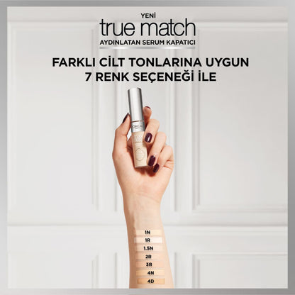 Loreal Paris True Match Aydınlatan Serum Kapatıcı - 1N 11 ml - Melori
