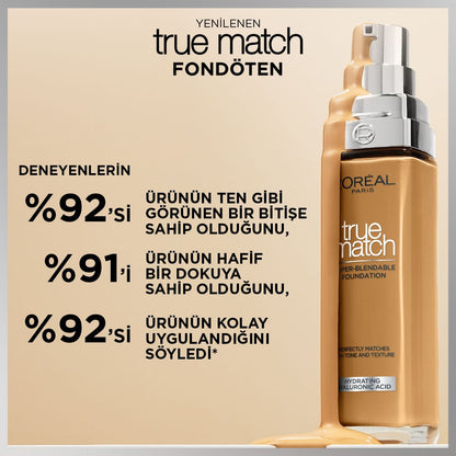 Loreal Paris True Match Bakım Yapan Fondöten - 1C Soğuk Alt Ton - Melori
