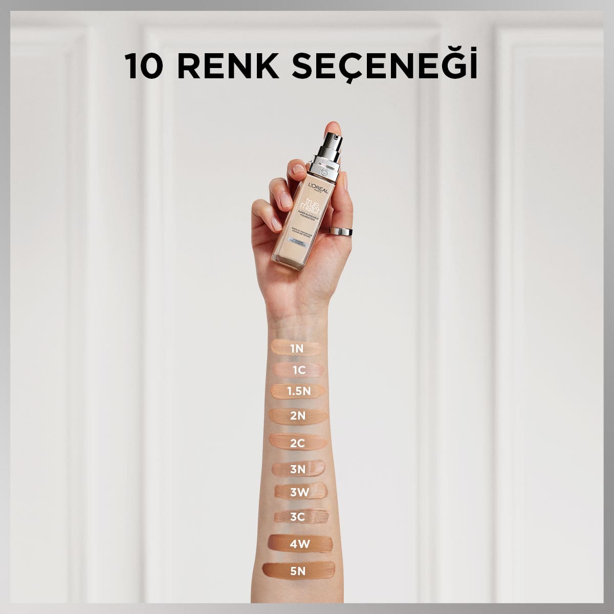 Loreal Paris True Match Bakım Yapan Fondöten - 1C Soğuk Alt Ton - Melori