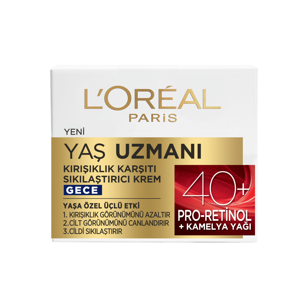 Loreal Paris Yaş Uzmanı 40+ Kırışıklık Karşıtı Sıkılaştırıcı Gece Kremi 50 ml - Melori