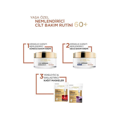 Loreal Paris Yaş Uzmanı 60+ Kırışıklık Karşıtı Besleyici Gece Kremi 50 ml - Melori