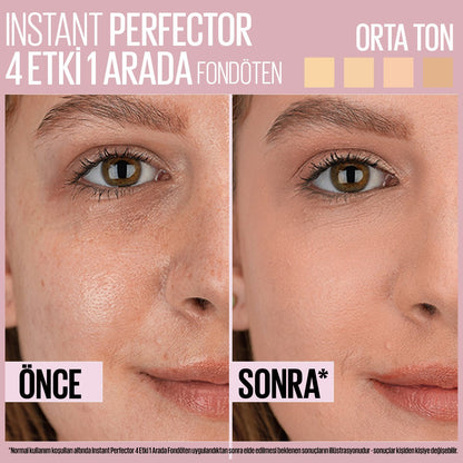 Maybelline Instant Perfector 4 ETKİ 1 ARADA Fondöten - Light (Orta Ton) - Melori