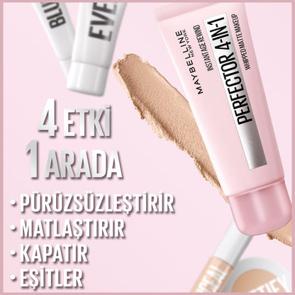 Maybelline Instant Perfector 4 ETKİ 1 ARADA Fondöten - Light (Orta Ton) - Melori