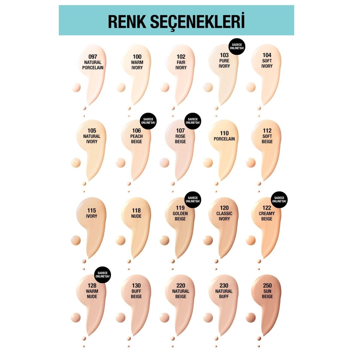 Maybelline New York Fit Me Matte+Poreless Fondöten - 250 Sun Beige - Melori