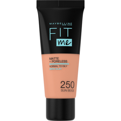 Maybelline New York Fit Me Matte+Poreless Fondöten - 250 Sun Beige - Melori