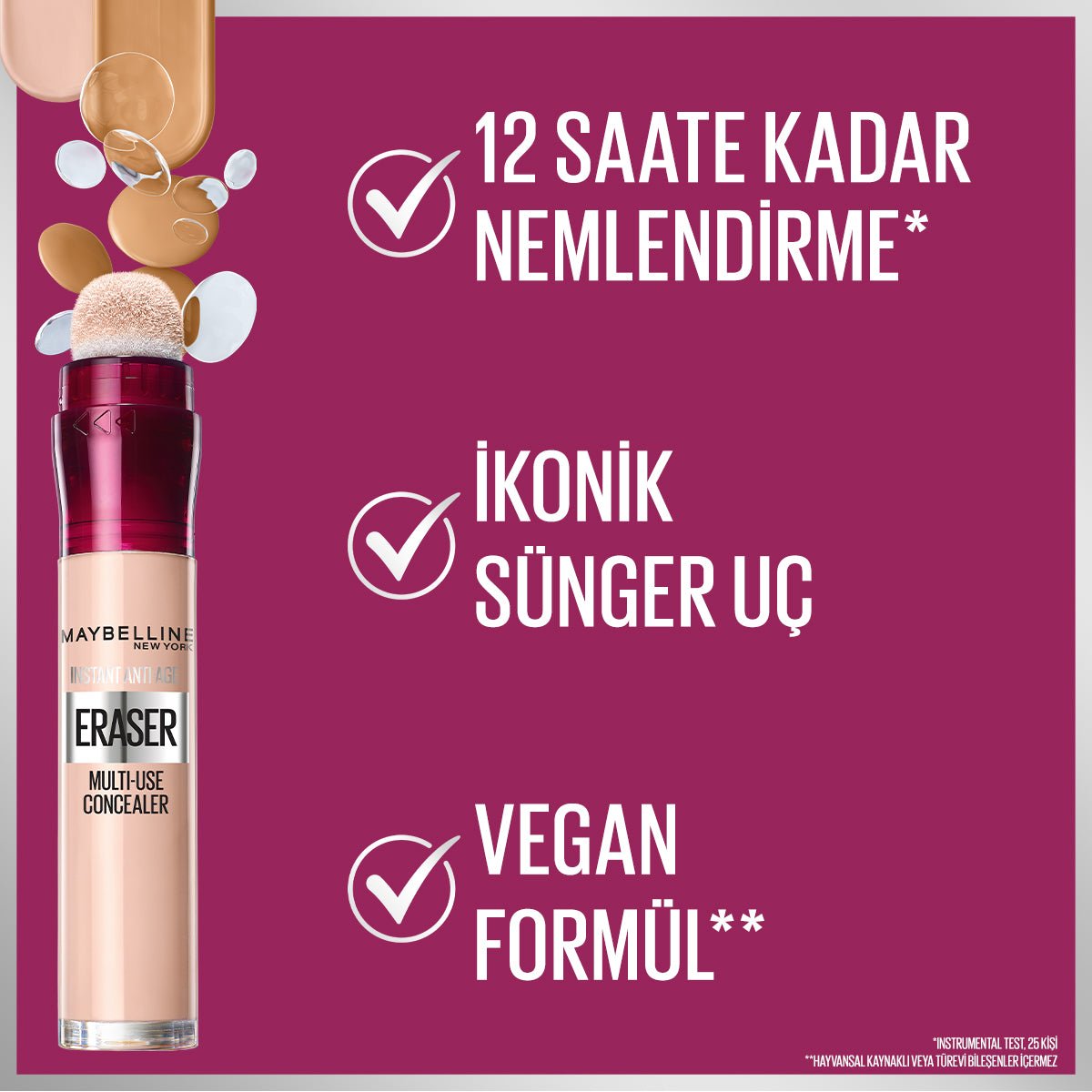 Maybelline New York Instant Anti Age Eraser Kapatıcı - 121 Light Honey - Melori