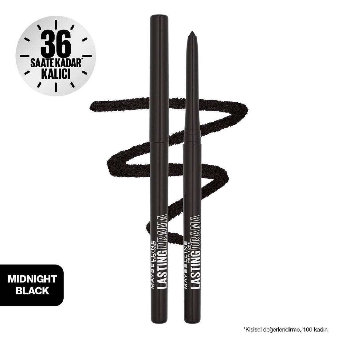 Maybelline New York Lasting Drama Automatic Liner Göz Kalemi - Midnight Black - Melori