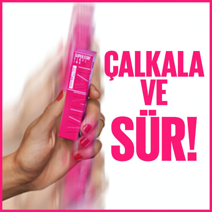 Maybelline New York Super Stay Vinyl Ink Uzun Süre Kalıcı Likit Parlak Ruj 155 Upbeat - Melori