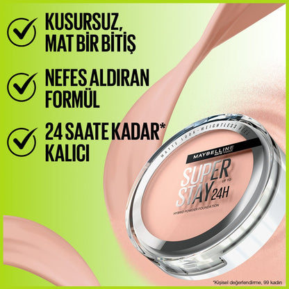 Maybelline New York Superstay Hibrit Pudra - Fondöten - 30 - Melori