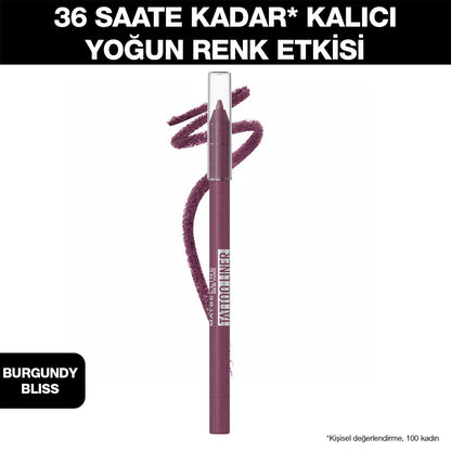 Maybelline New York Tattoo Liner Jel Göz Kalemi - Burgundy Bliss - Melori