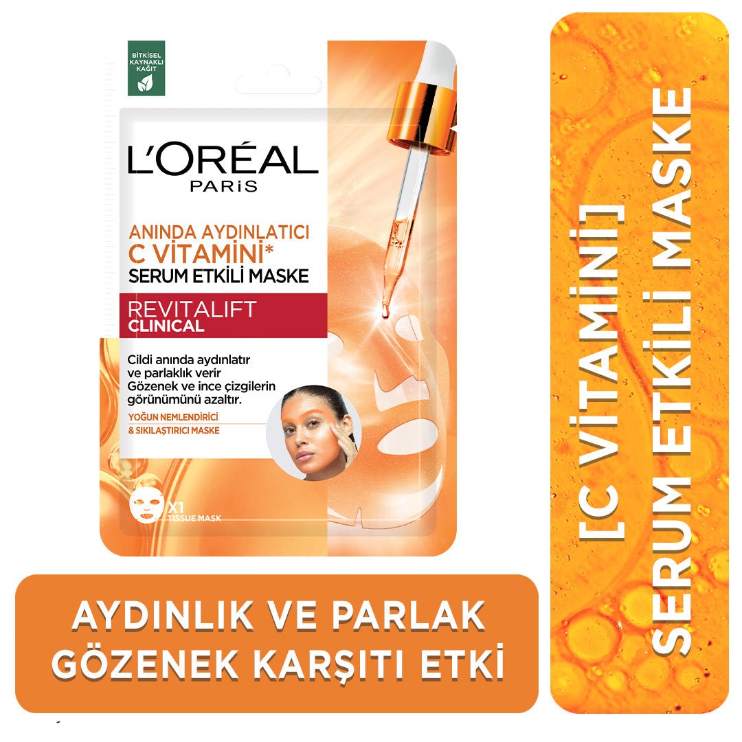 Revitalift Clinical Anında Aydınlatıcı C Vitamini Serum Etkili Maske - Melori