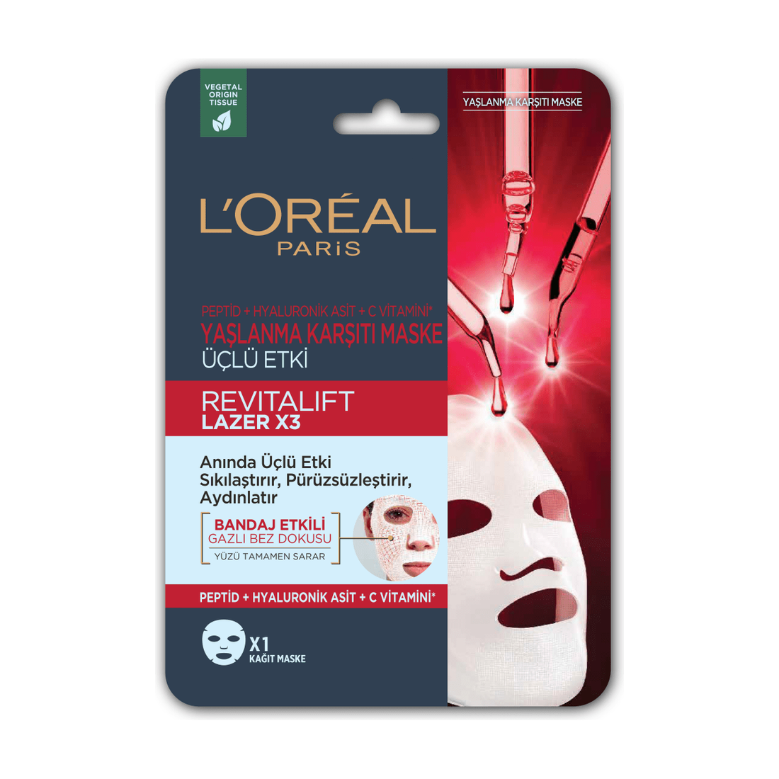 Revitalift Lazer X3 Yaşlanma Karşıtı Maske - Melori