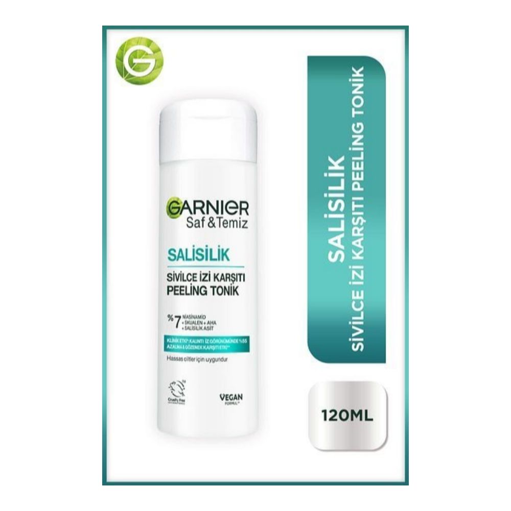 Garnier Saf&Temiz Salisilik Sivilce İzi Karşıtı Gözenek Sıkılaştırıcı Peeling Tonik 120 ml