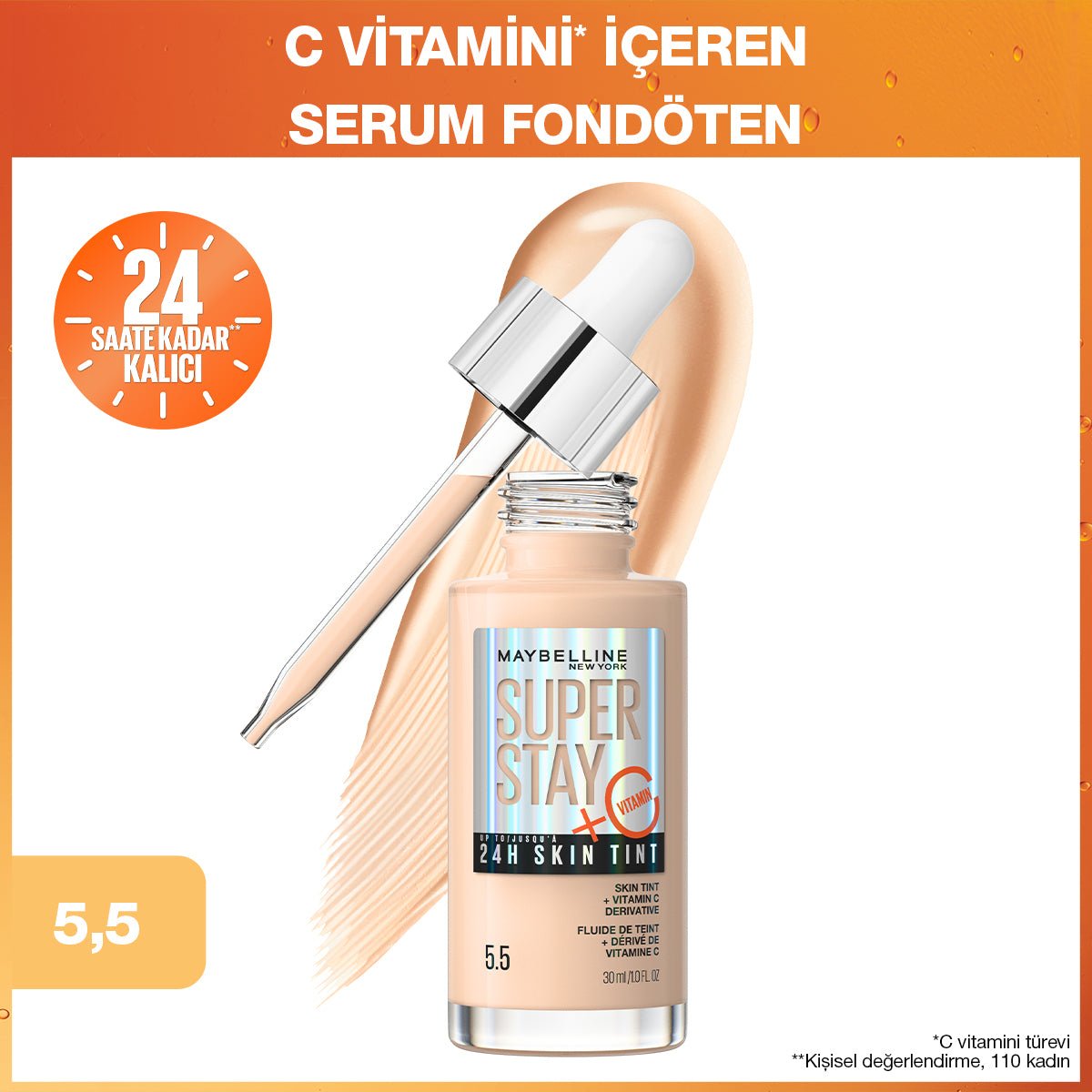 Super Stay Skin Tint Fondöten - 05.5 - Melori