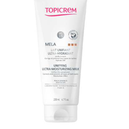 Topicrem Mela SPF 15 Ultra Moisturizing - Leke Karşıtı Vücut Sütü 200ml - Melori