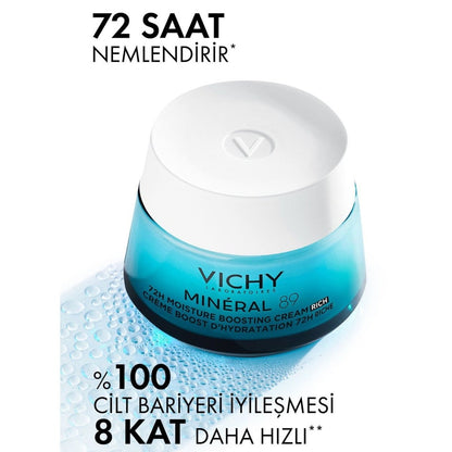 Vichy Mineral 89 Rich Moisture Boosting Cream 50 ml - Melori